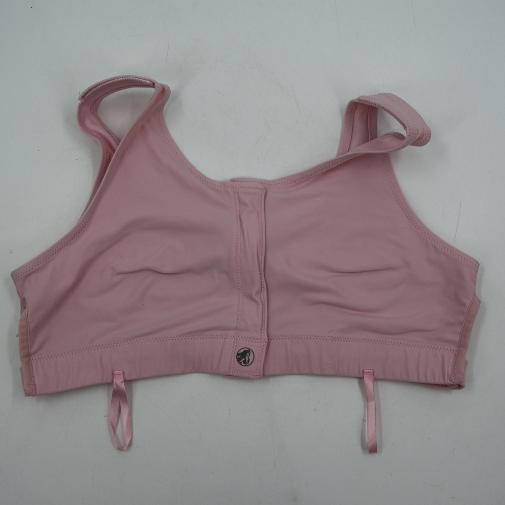 Masthead Elizabeth Pink Surgical Bra Womens Large Pink Post-Op Drain Loops e042